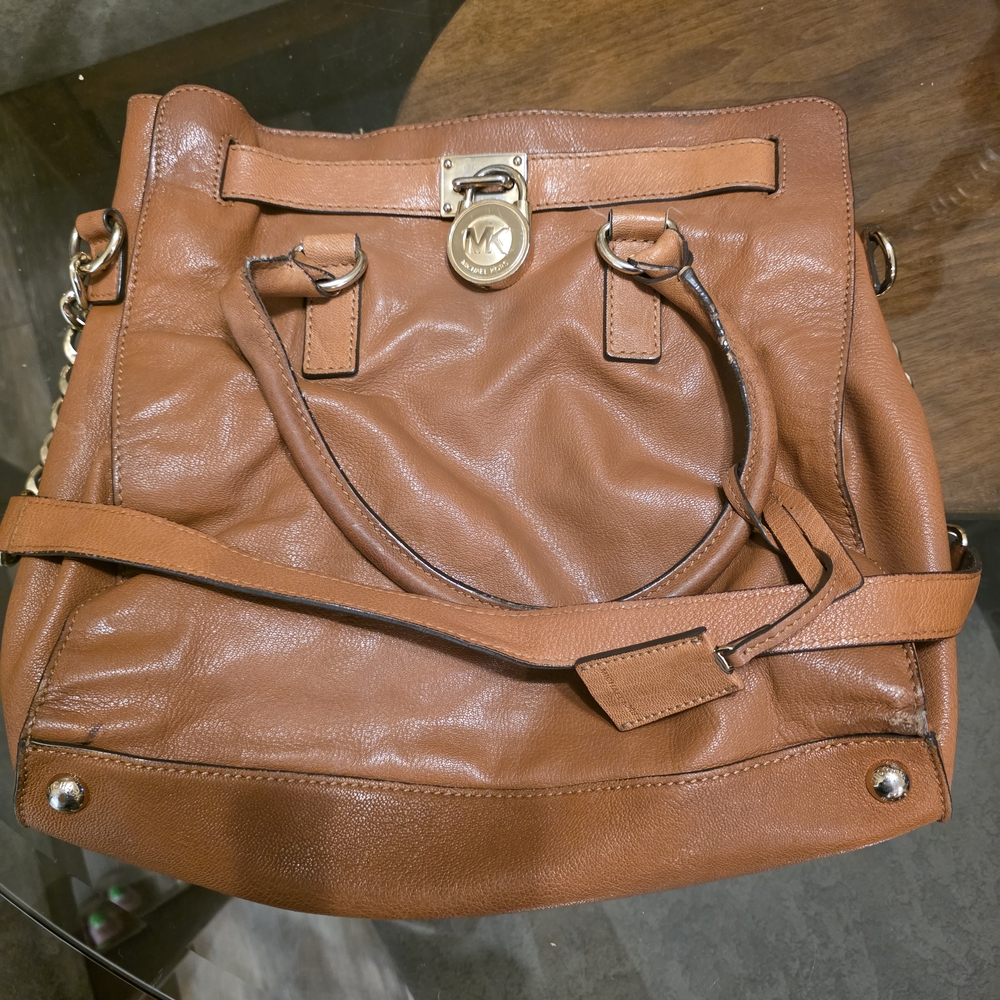 Michael Kors Brown Leather Shoulder Bag
